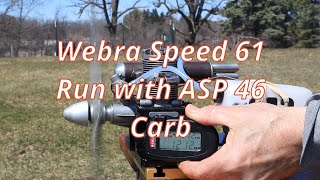 Webra Speed 61 Run with ASP 46 Carb