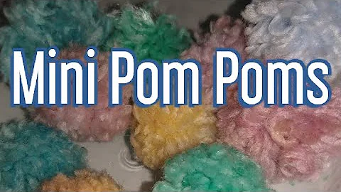 Mini Yarn Pom Poms