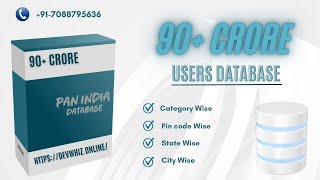 Pan India Database How To Get Mobile Number Database Free