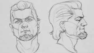 Head Drawing Step by Step Loomis and Reilly Method || Wake and Draw