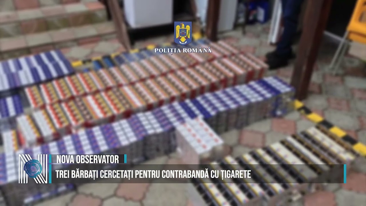 Trei bărbați cercetați pentru contrabandă cu țigarete