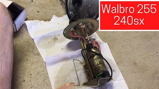 Walbro 255 Fuel Pump Install in 240sx