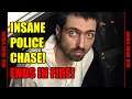 Biker Flees Trooper in High-Speed Chase, Gets Tased and Bursts Into Flames! Police Dashcam
