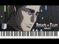 Erwin's Charge (tooth-i:/APETITAN) Attack on Titan Season 3 Part 2 EP 4 OST Piano Synthesia Tutorial