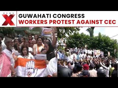 Congress Workers Protest In Guwahati, Demand CEC Gyanesh Kumar's Resignation | NewsX
