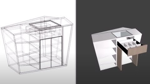 Presentation cabinet in PolyBoard