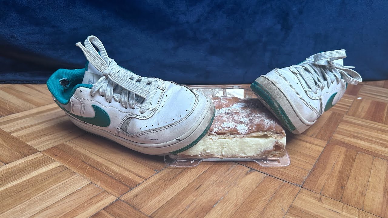 nike gamma force crushing cake and some food 