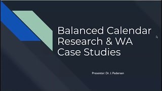 BalCal Research & WA Case Studies