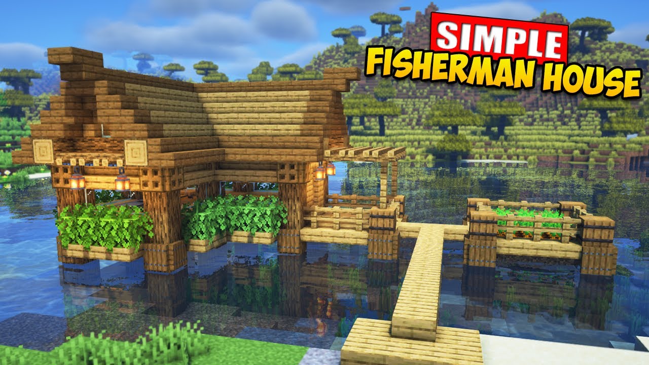 Minecraft How to Build a Fisherman House Tutorial YouTube