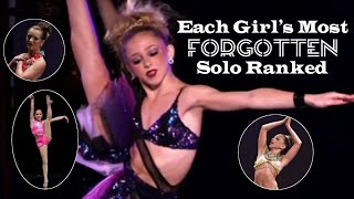 Each Girls Most Forgotten Solo Ranked!
Enjoy lovelies!!
ALDC Dancers: https://youtu.be/pBNqfToAKvw
I dont own anything! All video rights belong to Lifetime and other original owners! I dont own music rights! No copyright infringement intended Each Girls Most Forgotten Solo Ranked!