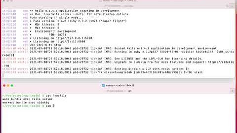 Exo for users of foreman: Rails app with Procfile
