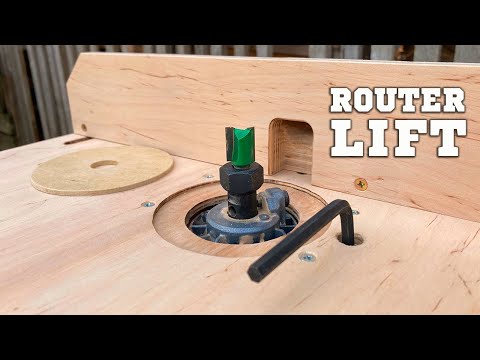 How to Make the Easiest and Cheapest Router Lift II Router  Lifting Attachment . DIY . Woodworking