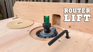 How to Make the Easiest and Cheapest Router Lift II Router  Lifting Attachment . DIY . Woodworking