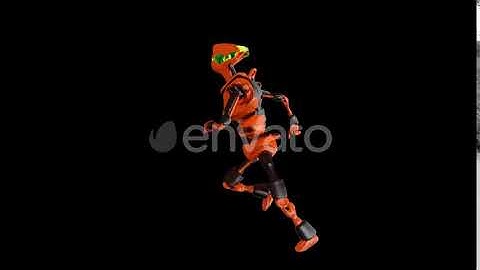 Robot Run Side View | Motion Graphics - Envato elements