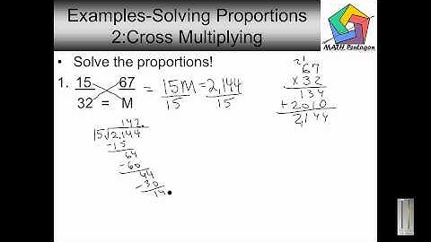 6th Grade Solving Proportions 2 Cross Multiplying