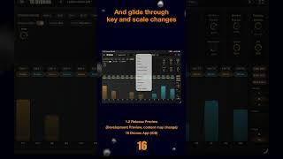 16 Drones v1.2 Development Preview: Drone Glide #dronemusic #ambient #sounddesign #auv3 #composer