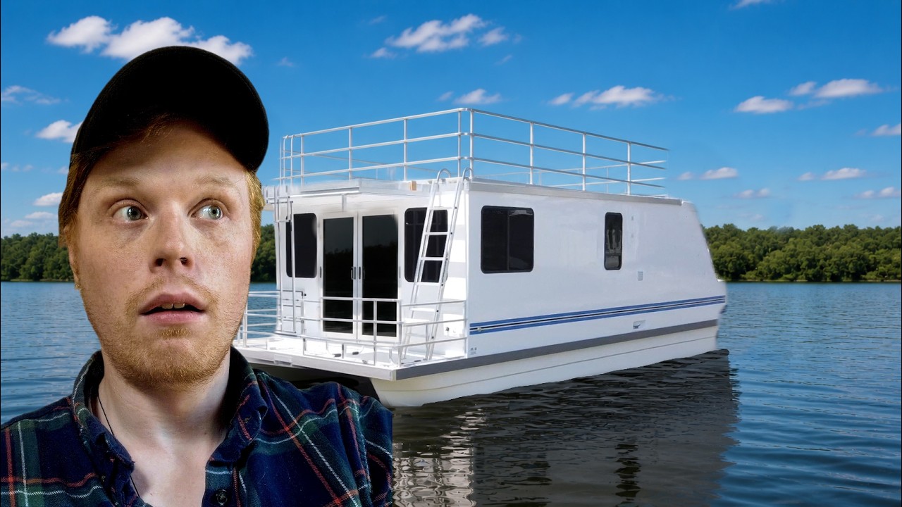 ⁣A Customer Designed their own Houseboat (And we Built it)