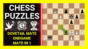 Chess Puzzles to Practice. Themes: Dovetail mate, Endgame, Mate in 1. Learn Chess