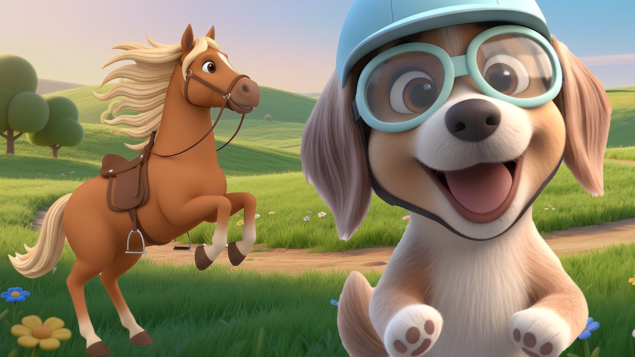 Nesia i koń 🐶🐴 | Piosenka dla dzieci – Świat Dziecięcych Piosenek