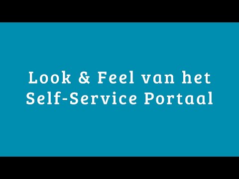 TOPdesk Tutorials | Zo pas je de look & feel van het Self Service Portaal aan