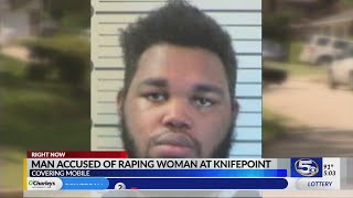 Mobile man accused of raping woman at knifepoint