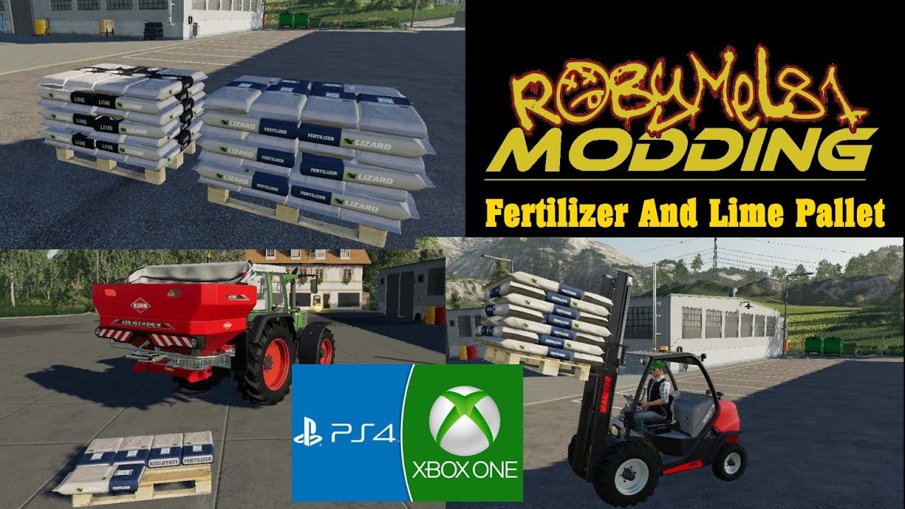 Farming Simulator 19 - ITA - Robymel81 Modding - Fertilizer And Lime Pallet - TEST MOD (PS4/XBOX/PC)