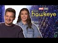 Jeremy Renner & Hailee Steinfeld on the MCU & working with Lucky the Dog | Disney Plus' Hawkeye