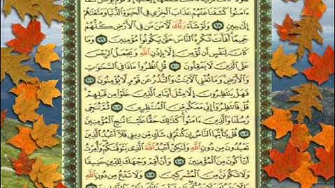 القران الكريم سورة يونس من الاية 89 الى الاية 106