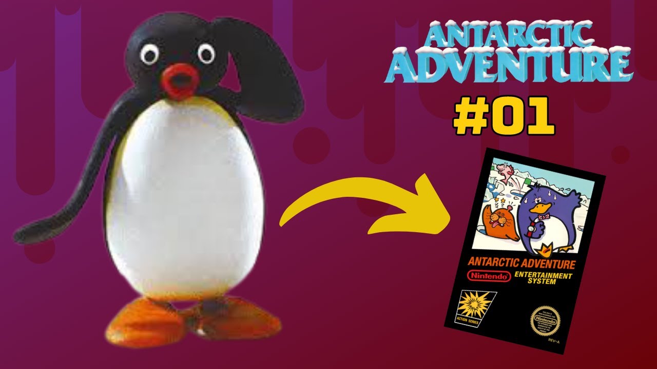 O JOGO DO PINGUIM DESESPERADO DO NINTENDINHO | Antarctic Adventure #01 ...