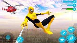 Flying Spider Rope Hero - Superhero Crime City Battle | Android GamePlay HD screenshot 4