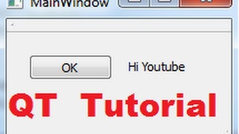 QT C++ GUI Tutorial 2- Create First Qt Program