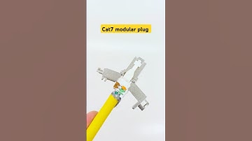 How to terminate a Cat7 field termination with the Cat7 cable #rj45 connector #tutorial #diy#cabling