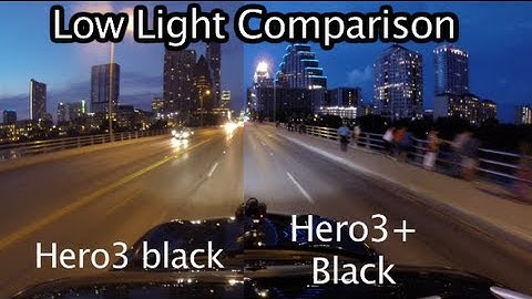 GoPro Hero3+ Black vs 3 Black Low Light Comparison - GoPro Tip #234 | MicBergsma