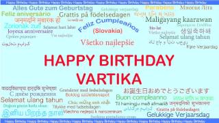 Vartika   Languages Idiomas - Happy Birthday