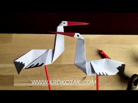 ORIGAMI STORK - YouTube ORIGAMI STORK - YouTube