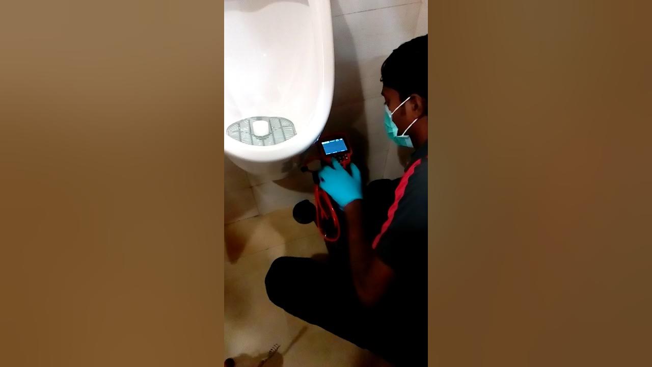 Urinal clog removal machine YouTube