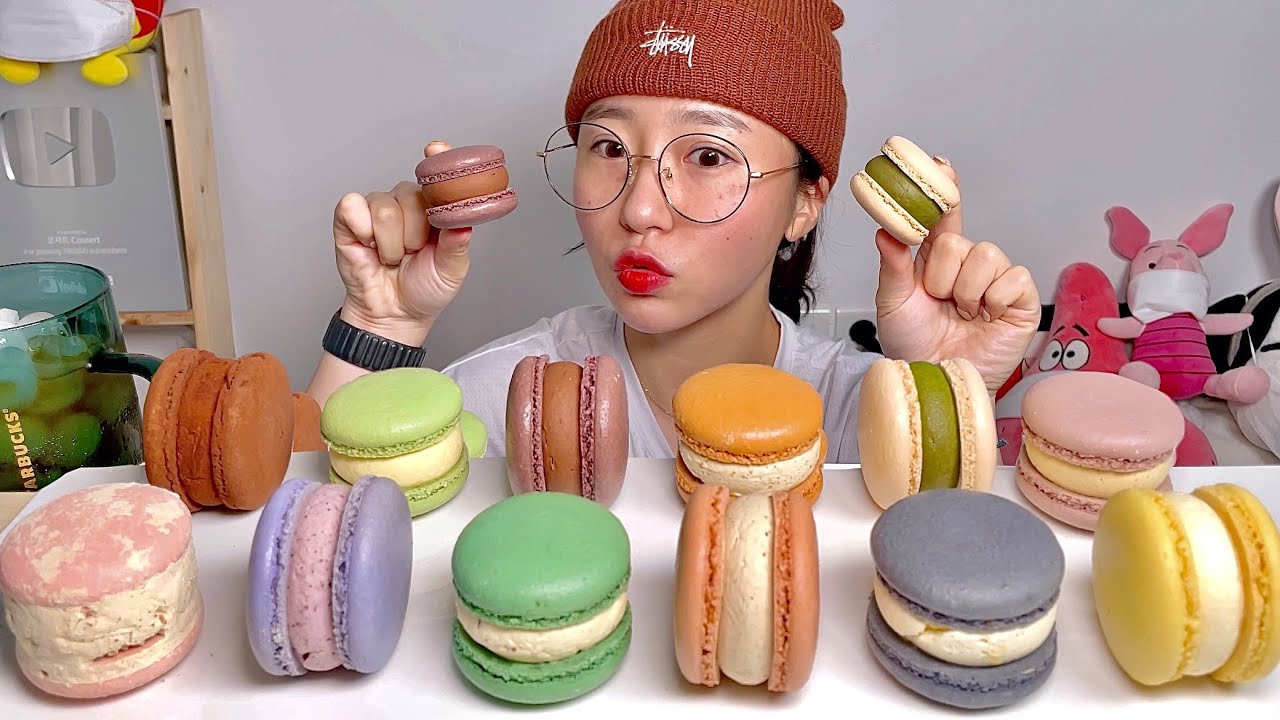 레어마카롱 여러가지 마카롱 디저트 먹방 Dessert Mukbang