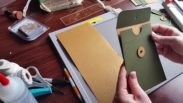 (Part 1) Envelope Tutorial (String & Button Closure) for Junk Journals and Happy Mail