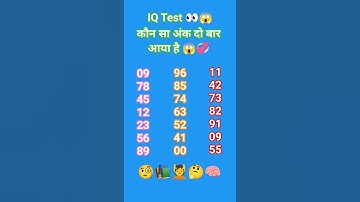 IQ Test 👀 #gk #gkquiz #facts #quiz #sarkarinakurigk #shortsvideos #gkmath #gkfacts #mathstricks
