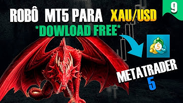 ROBÔ GRÁTIS MT5 PARA LUCRAR NO OURO XAU/USD | MELHOR ROBÔ DE 2023 DO OURO | INTELIGÊNCIA ARTIFICIAL