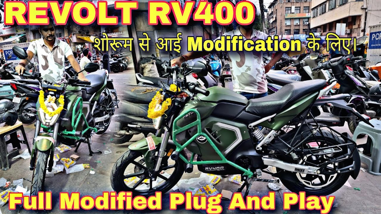 REVOLT RV400 😎 Full Plug And Play Modified 💯 Fitting Video Best Quality ...