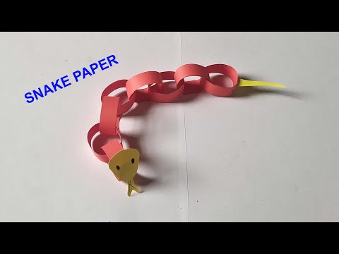 Video Hướng dẫn làm con rắn bằng giấy bìa - youtube