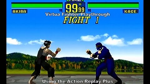 Virtua Fighter Playthrough using the Sega Saturns Action Replay Plus :D #SegaSaturn #Sega #Gaming