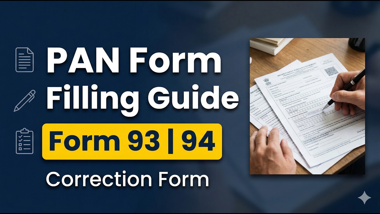 PAN Form 93 vs 94 – Most Confusing Forms Explained!(Hind) - YouTube