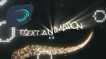 smooth TEXT ANIMATION tutorial on ALIGHT MOTION