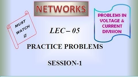 Lec 5 - Practice Problems Session 1 | Competitive Questions Solved | NETWORKS