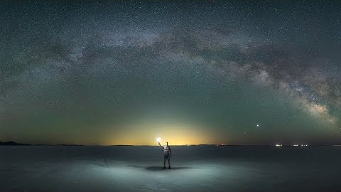 Milky Way Panorama Self Portrait w/ Light - Post Process Blend Tutorial