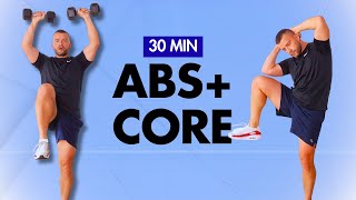 30-Minute Abs & Core Workout For Flat Stomach & Strong Core