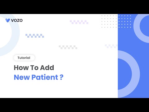 Tutorial: Vozo EHR