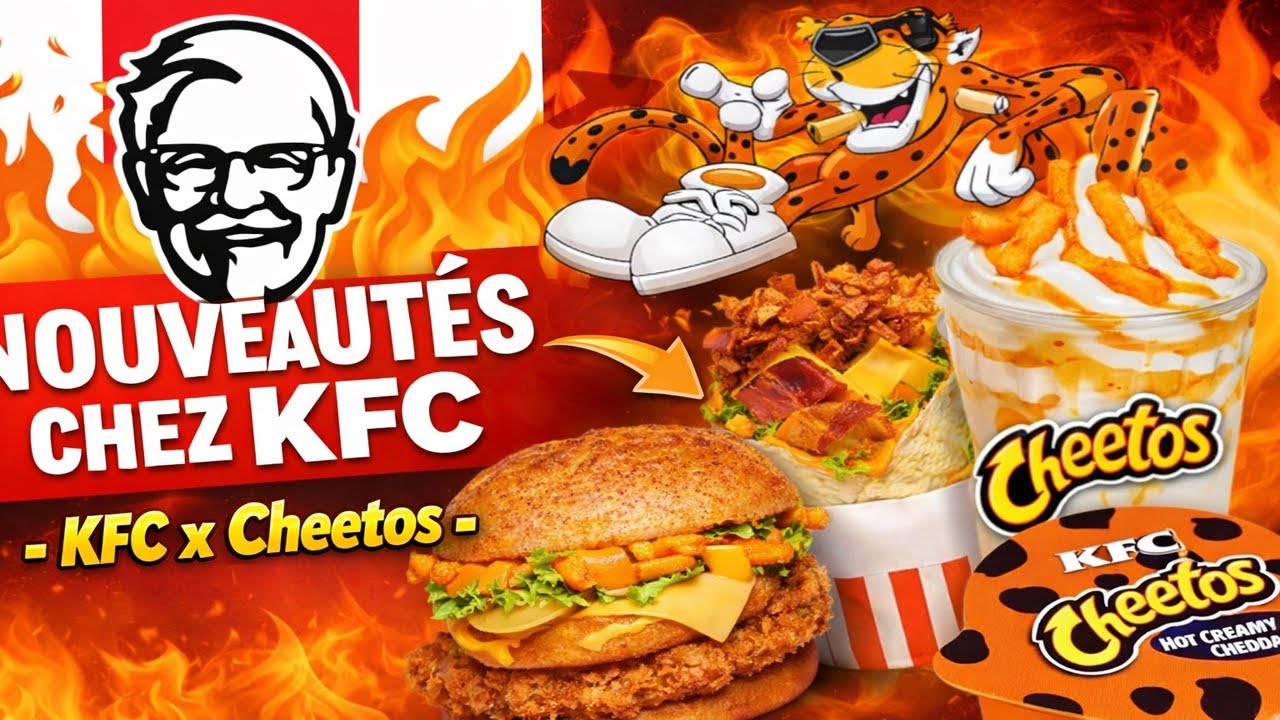 KFC vs CHEETOS Burgers Nouveautés 